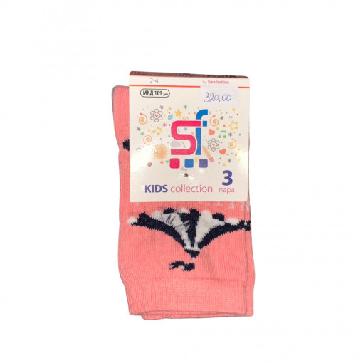 Čarape za devojčice tropak, miks boja, veličina 2-4 godine