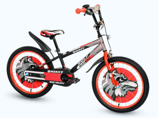 Bicikl dečiji WOLF 20" crna/siva/crvena