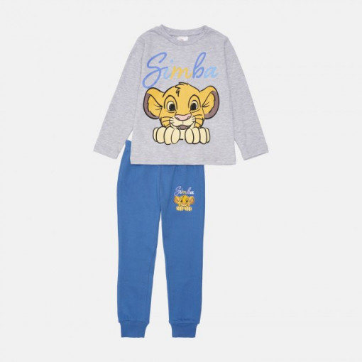Pidžama za dečake Simba sivo plava
