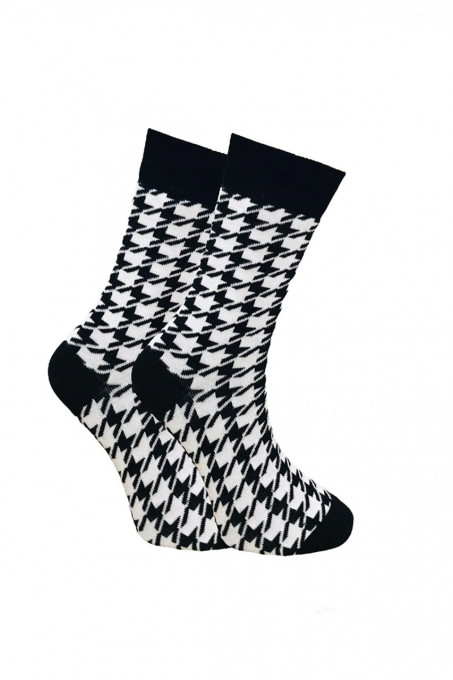 Čarape WANTEE- crno bele sa zvezdom