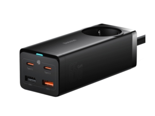 Punjač BASEUS GaN3 Pro Desktop Powerstrip/65W/AC+2U+2C/crna/+Type-C kabl 100W
