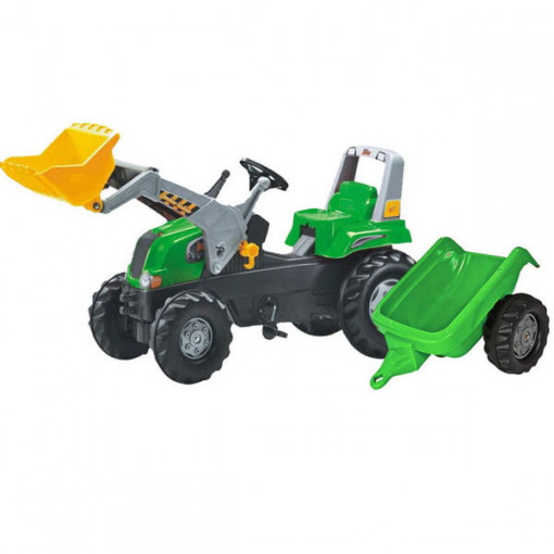 Traktor Junior sa kašikom i prikolicom zel.