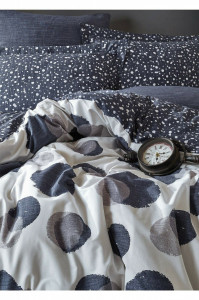 Cotton Box Modern Posteljina za francuski krevet Orva Indigo 2