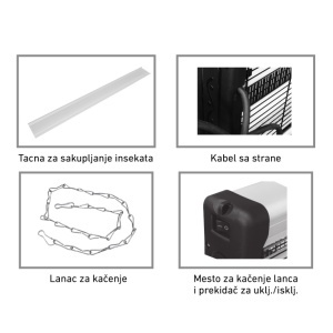 Električna zamka za insekte 2x18W - Img 3