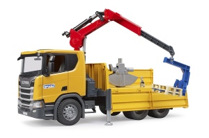 Kamion Scania R kiper sa kranom i 2 palete - Img 1