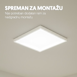 LED panel 2u1 48W, 100lm/W, 6500K, 595x595 EL157 - Img 3