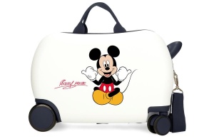 MICKEY CHEERFUL dečiji kofer na točkićima - bela