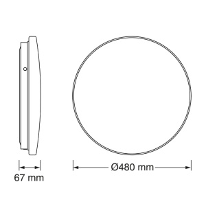 OSRAM LED plafonjera 36W 6500K IP44 EL274 - Img 3