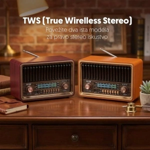 Retro RGB Bluetooth radio 8075BT/B EL397 - Img 3