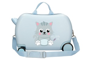 ROLL ROAD HAPPY PETS dečiji kofer na točkićima - sky blue - Img 3
