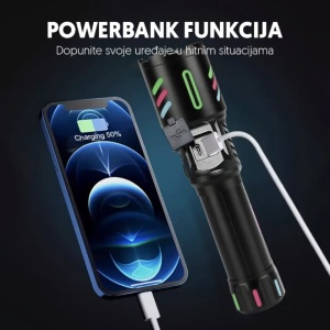 Ručna LED lampa, WHITE LASER LED 1800mAh EL132 - Img 3
