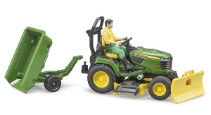 Traktor JD sa prednjim čistačem i prik. - Img 6