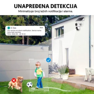 IP Wi-Fi solarna kamera sa dva objektiva, AOV 4MP EL474 - Img 6