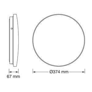 OSRAM LED plafonjera sa senzorom 24W 3000K IP44 EL164 - Img 3