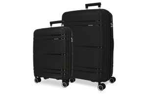 ROLL ROAD UNIVERSE set kofera 2/1 - crna