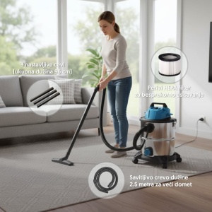 Usisivač za suvo i mokro usisavanje 20l 1400W - Img 2