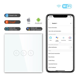 Wi-Fi smart prekidač svetla bez N provodnika 3x10A - Img 3