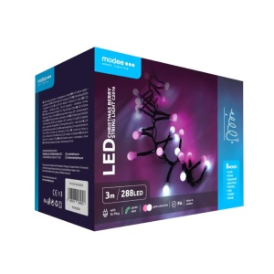 Lampice za jelku sa 288 roze i belih LED dioda EL151 - Img 3