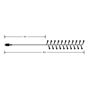 Lampice za jelku sa 576 toplo belih LED dioda EL348 - Img 4