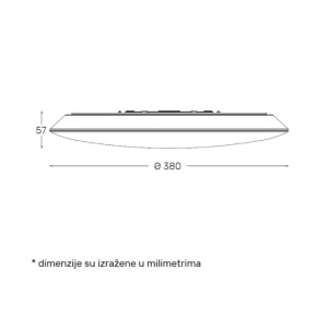 LED plafonjera 28W, promenljiva boja svetla EL167 - Img 3
