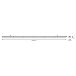 LEDVANCE armatura za LED cev 150cm IP65 EL194 - Img 3