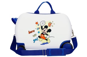 MICKEY HERE WE GO dečiji kofer na točkićima - bela - Img 3