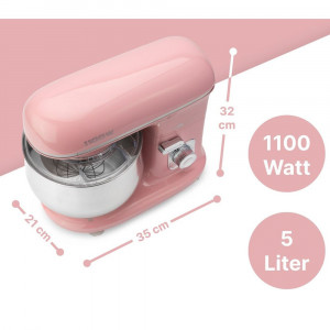 Multifunkcionalni mikser Clatronic KM 3711 PINK 5 l, 1100 w - Img 3