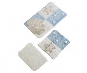 Set 3 kupatilska tepiha Fenton Blue - Img 1