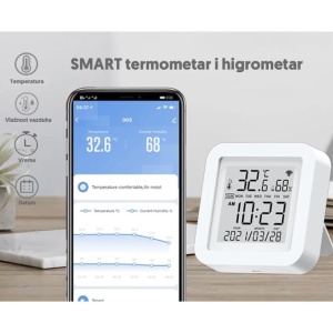 Wi-Fi smart termometar i higrometar 0-60°C EL182 - Img 3