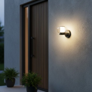 Zidna lampa 1xGU10 IP65 crna 180x150x180mm EL301 - Img 2