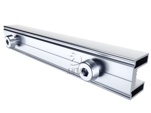 Konstrukcije za SE ANTAI za trapezni lim, mini rail, 400mm, set za 6 panela, univerzalne klampe - Img 2