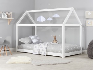 Krevet Kućica 190x90 Beli + Dušek od 14 cm - Img 2