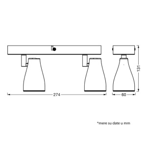 LEDVANCE spot lampa 2xGU10 EL403 - Img 4