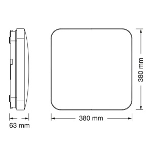 OSRAM LED pravougaona plafonjera 36W 6500K IP20 EL235 - Img 3