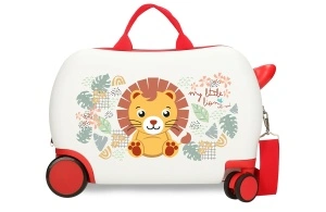 ROLL ROAD HAPPY PETS dečiji kofer na točkićima - bela/crvena