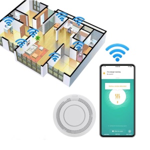 Wi-Fi smart senzor dima sa sirenom EL122 - Img 4