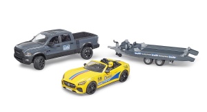 Džip RAM sa prikolicom i autom roadster-om - Img 4