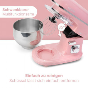 Multifunkcionalni mikser Clatronic KM 3711 PINK 5 l, 1100 w - Img 5