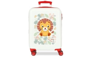 ROLL ROAD HAPPY PETS dečiji kofer 50 cm - bela/crvena