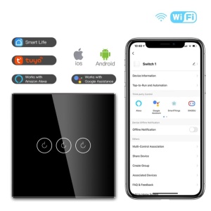 Wi-Fi smart prekidač svetla bez N provodnika 3x10A EL222 - Img 4