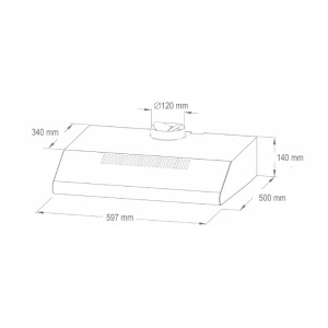 Aspirator TORNADO beli 38W EL469 - Img 3