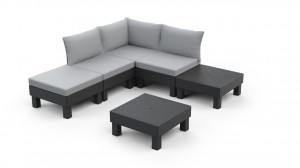 Baštenski set Cantara elements 5 seater, grafit - Img 3