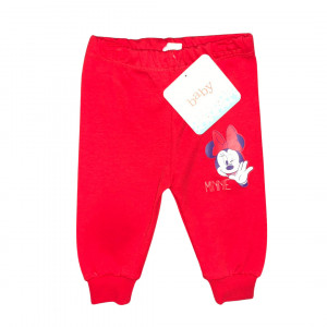 Bebi donji deo trenerke Mini 2 komada set crvena i bela 283 - Img 2