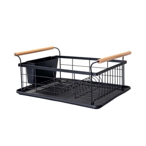 ESTIA ES01-12885 OCEĐIVAČ ZA SUDOVE 44X32X20CM METAL BAMBUS CRNI - Img 2
