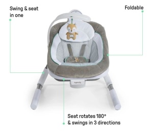 KIDS II INGENUITY LJULJASKA ANYWAY SWAY™ - RAY™ 0-9M (MAX 9KG)12584 - Img 1