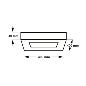 LED plafonjera 36W, promenljiva boja svetla EL314 - Img 2