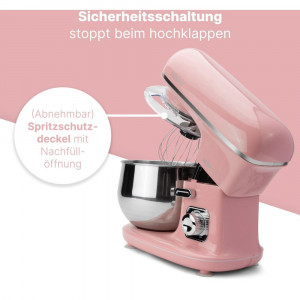 Multifunkcionalni mikser Clatronic KM 3711 PINK 5 l, 1100 w - Img 6