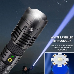 Ručna LED lampa sa WHITE LASER LED tehnologijom - Img 3