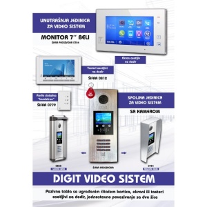 Unutrašnja video jedinica za DIGIT sistem EL-T812 EL67 - Img 2