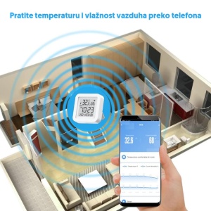 Wi-Fi smart termometar i higrometar 0-60°C EL182 - Img 4